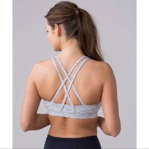 Lululemon Energy Bra in color Wee Are From
Space Ice Grey Alpine White